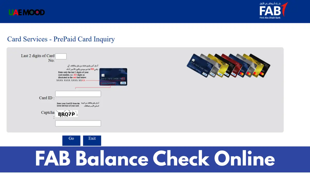 FAB Balance Check Online