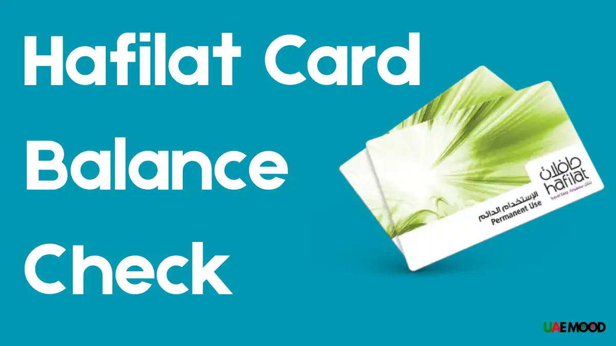 Hafilat Card Balance Check