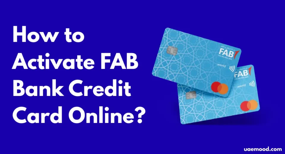 How to Activate FAB Bank Credit Card Online