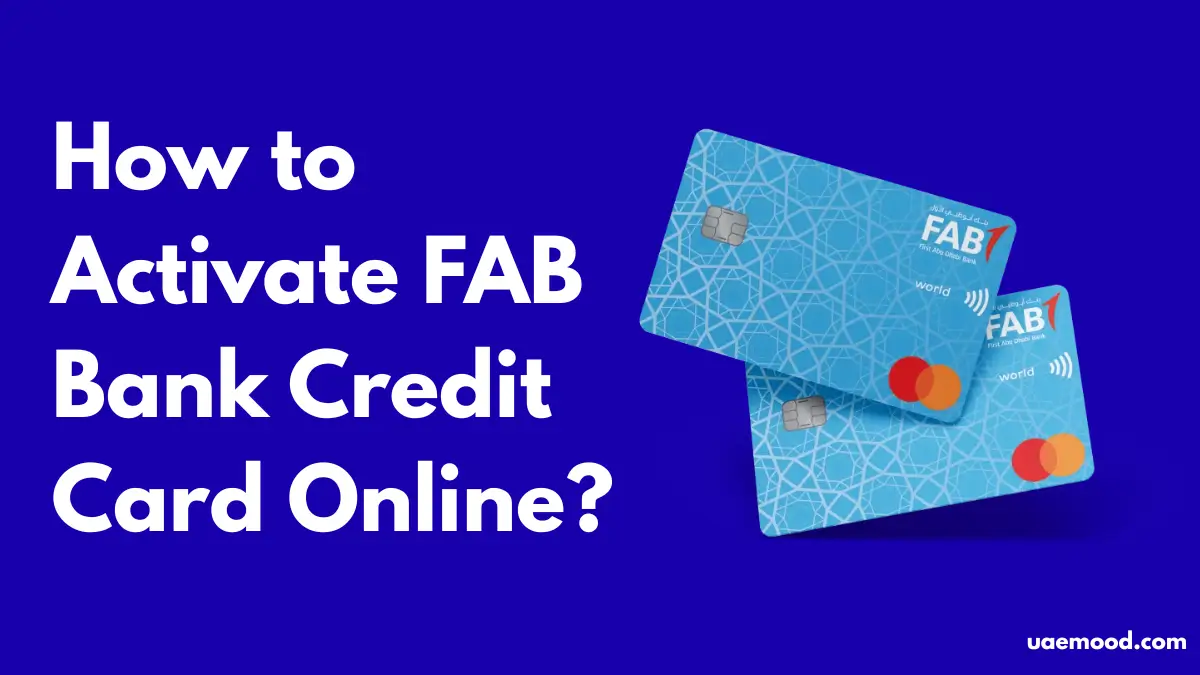 How to Activate FAB Bank Credit Card Online