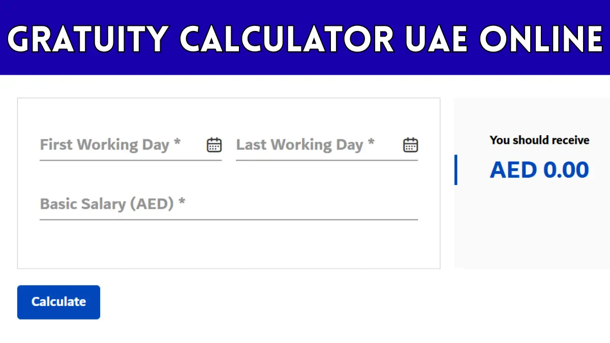 Gratuity Calculator UAE