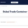 Dubai Trade Container Enquiry