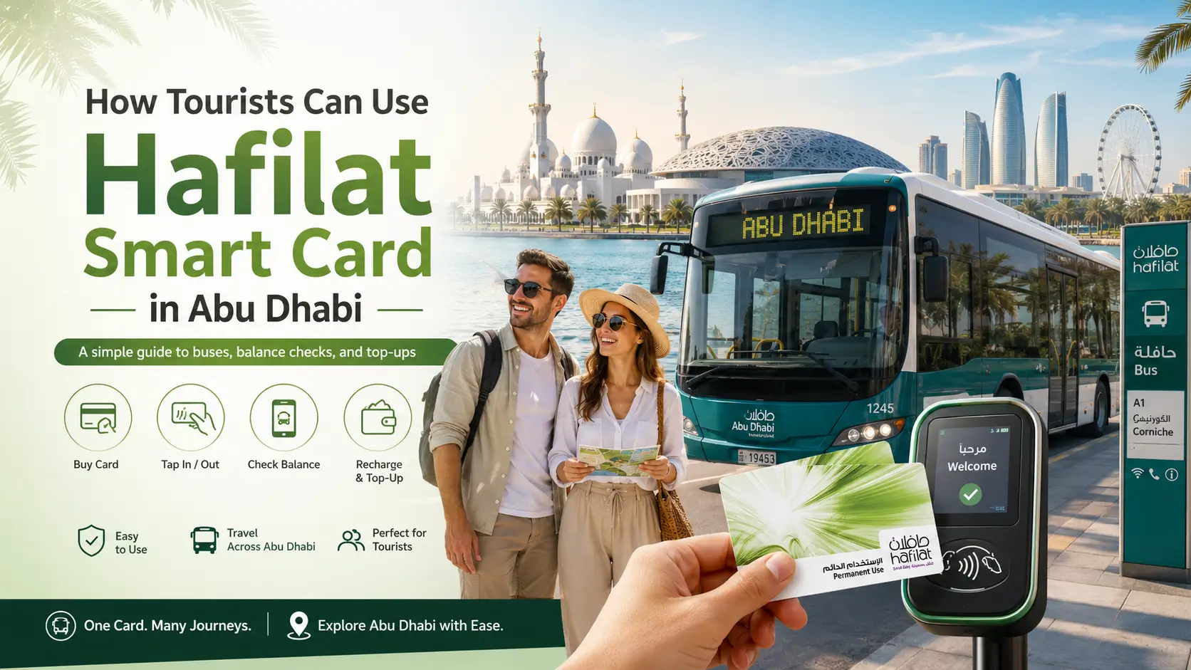 How Tourists Can Use Hafilat Smart Card in Abu Dhabi?